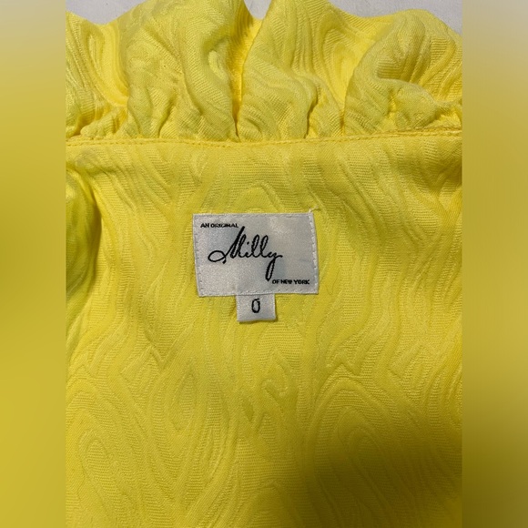 Vintage Original Milly - Neiman Marcus Textured snap wrap bow dress SIZE 0 - Picture 3 of 10